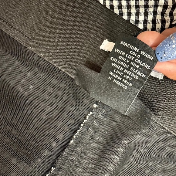 Lane Bryant The Allie Pants Trousers White Black Shepherd Check Stretch size 28R - Picture 8 of 8